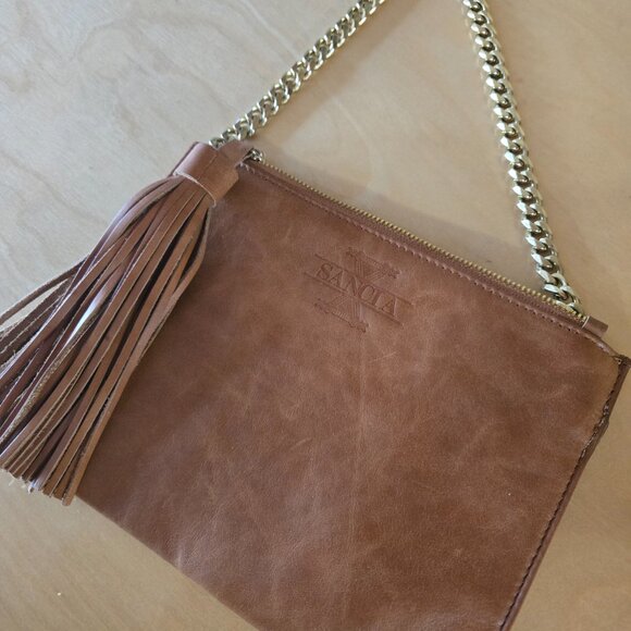 Sancia clutch with gold chain and tassle - Picture 4 of 6
